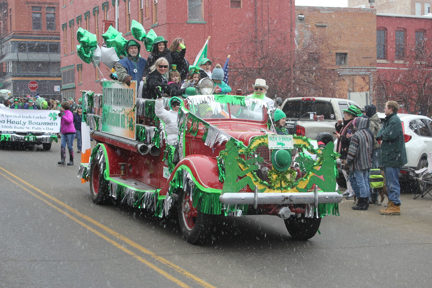 Hibernians' fire truck